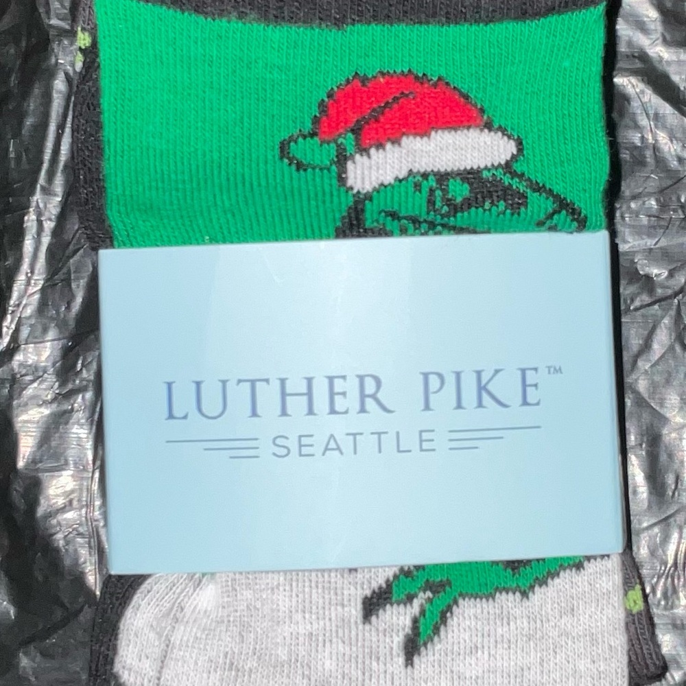 Luther Pike boys dinosaur Christmas socks